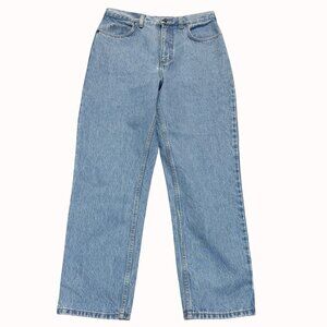 Lands End Womens Vintage Jeans Size 10 High Rise Straight Leg Light Wash Denim